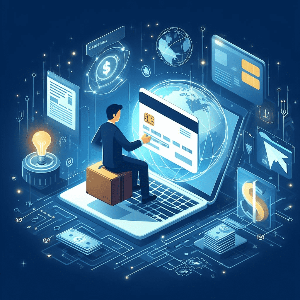 Image Illustrating Virtual Card Payment 
